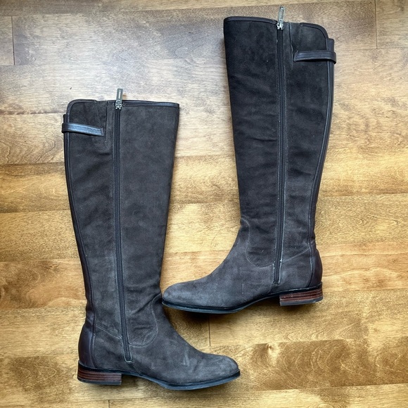 Ivanka Trump Brown Suede Boots Sz 8 - Picture 3 of 16